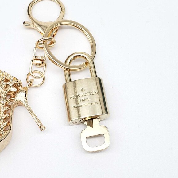 Authentic Louis Vuitton Lock & Key with unbranded Heel Shoes Bagcharm,Keychain - Picture 6 of 8